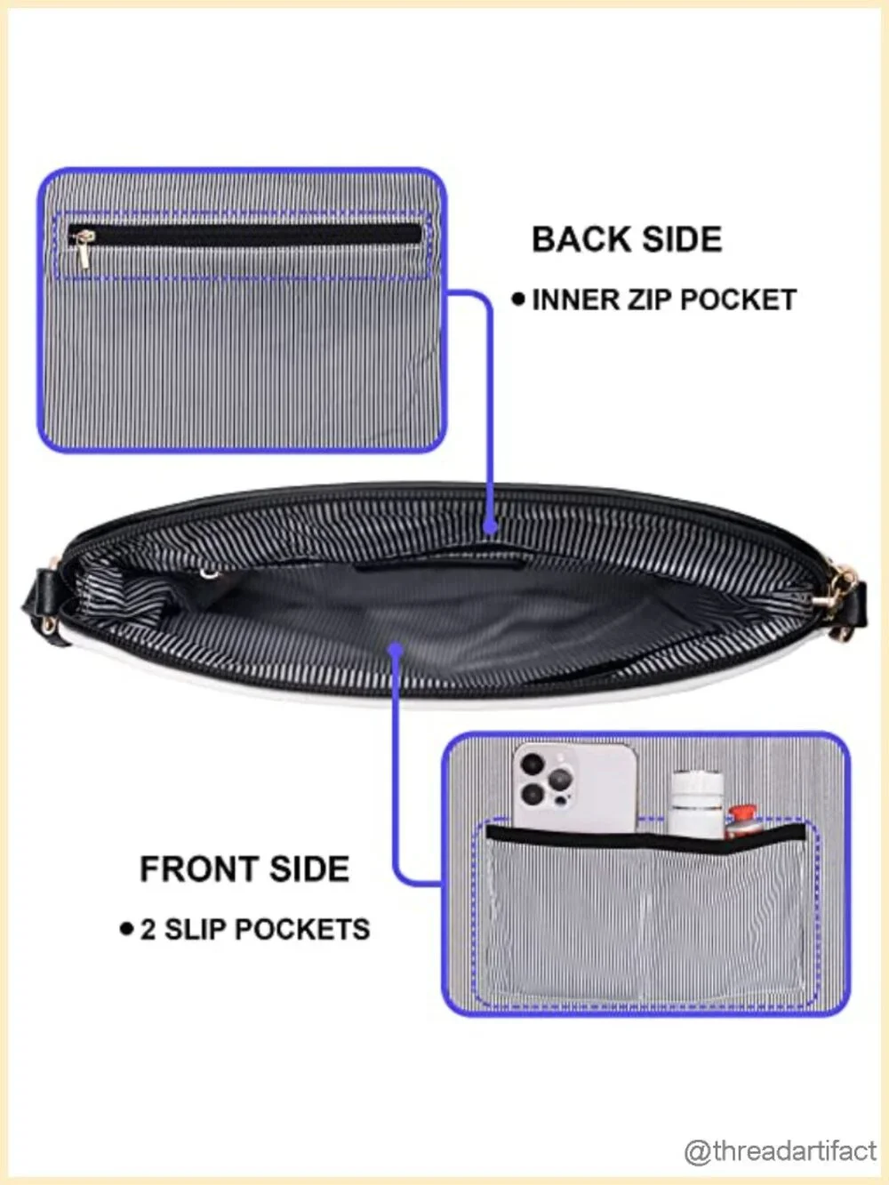 Lightweight Medium Crossbody Purse with Tassel, Perfect for Daily Use & Travel
